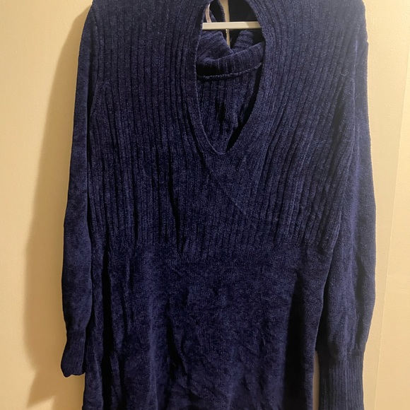 Sz medium Free People Deep Blue Backless Dress - Picture 4 of 6